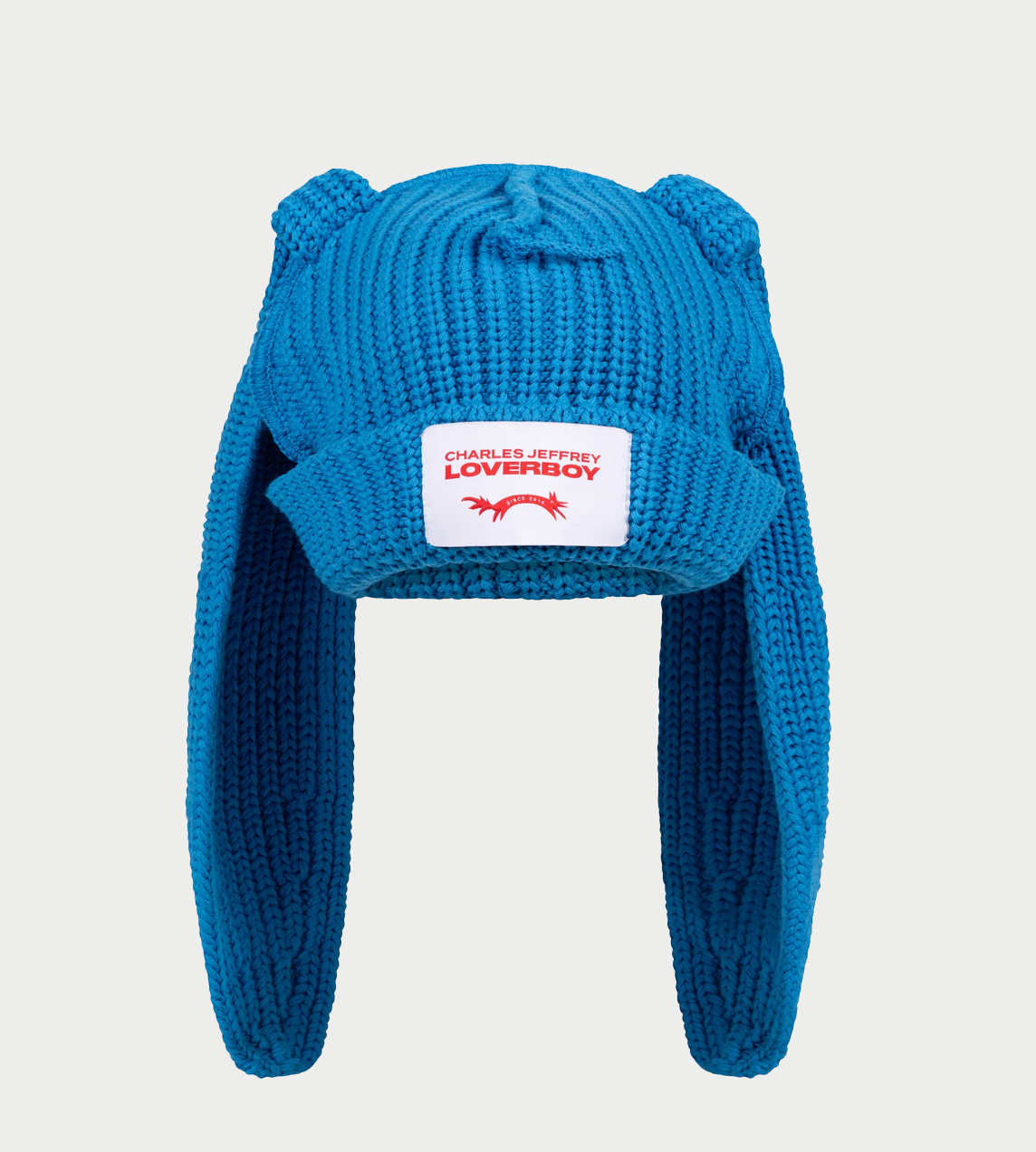 CHARLES JEFFERY LOVERBOY - Chunky Rabbit Beanie Blue