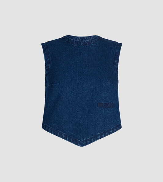 PATOU - Scarf Top  Ink Blue