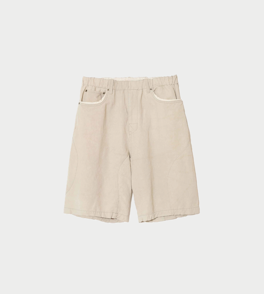 UNDERCOVER - Linen-blend Cotton Shorts Lt. Beige