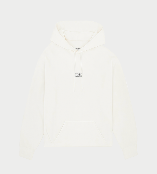 MM6 MAISON MARGIELA - Motif Unbrushed Hoodie White