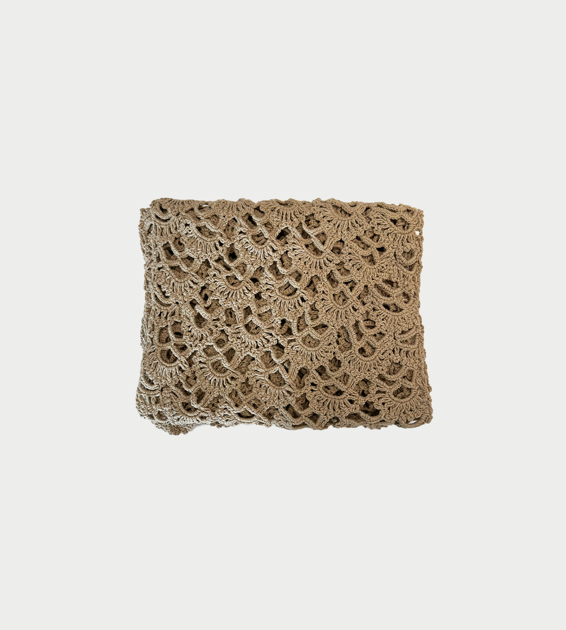 SONG FOR THE MUTE - Crochet Scarf Beige