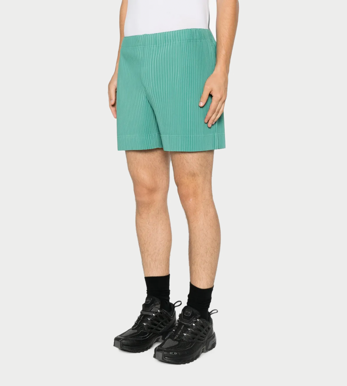 MC Pleated Shorts Storico Post Green