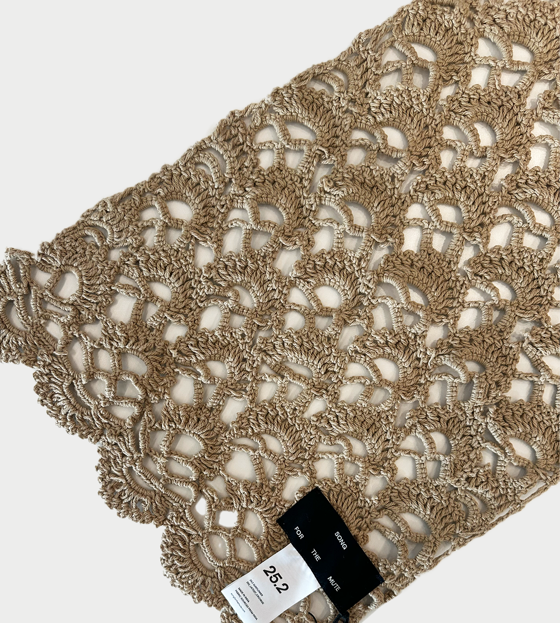 Crochet Scarf Beige