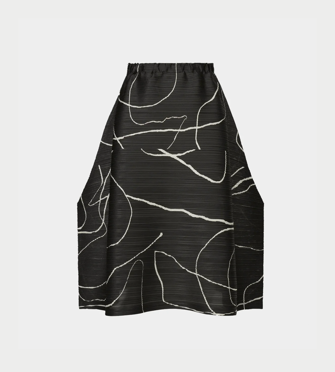PLEATS PLEASE ISSEY MIYAKE - Pause Bounce Skirt Blk