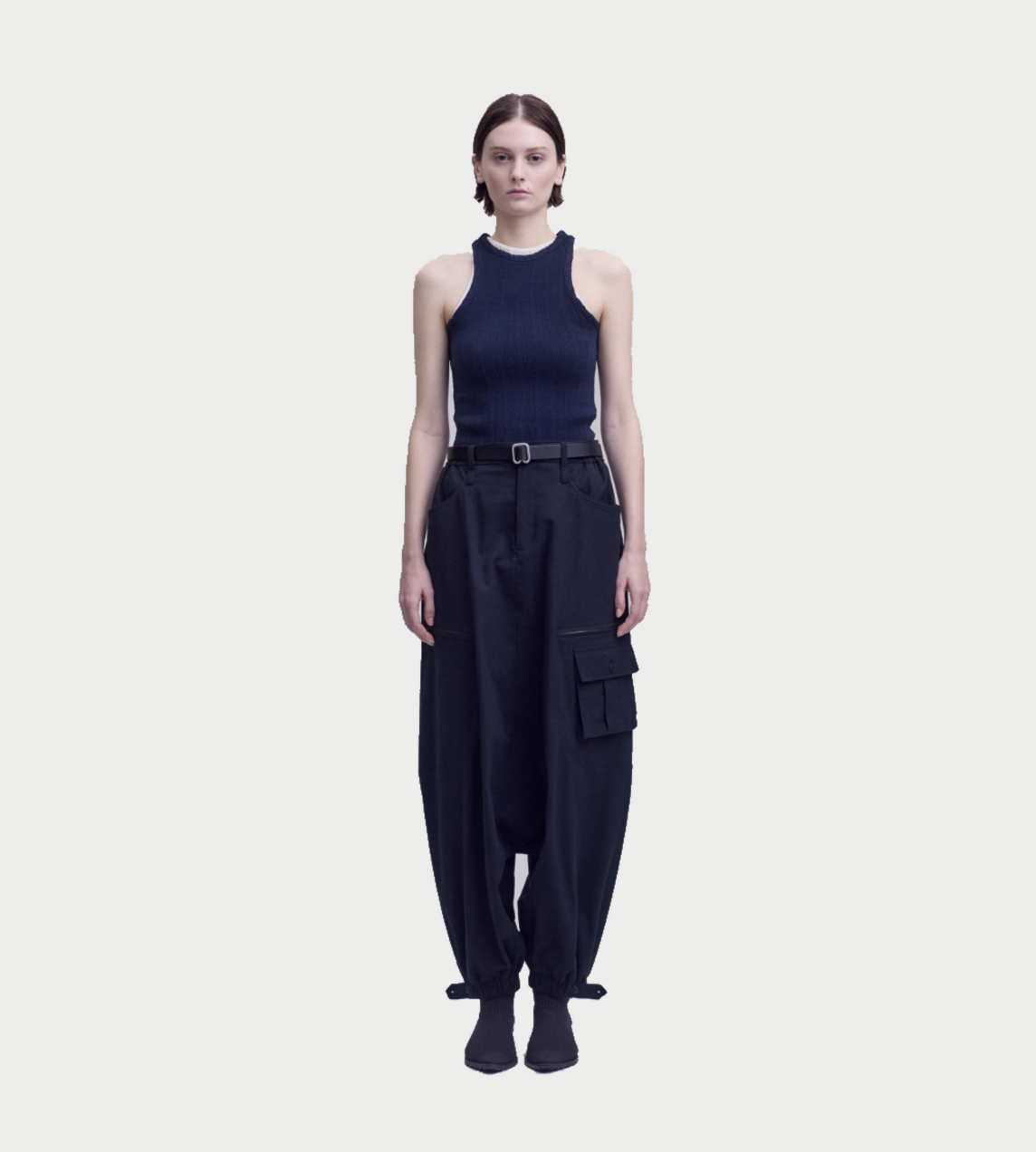 ISSEY MIYAKE - Grainy Pants Blk