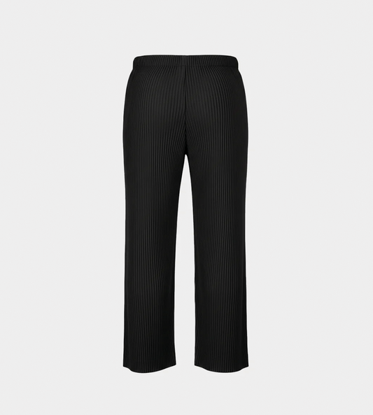 HOMME PLISSE ISSEY MIYAKE - Straight-leg Pleated Trousers Blk