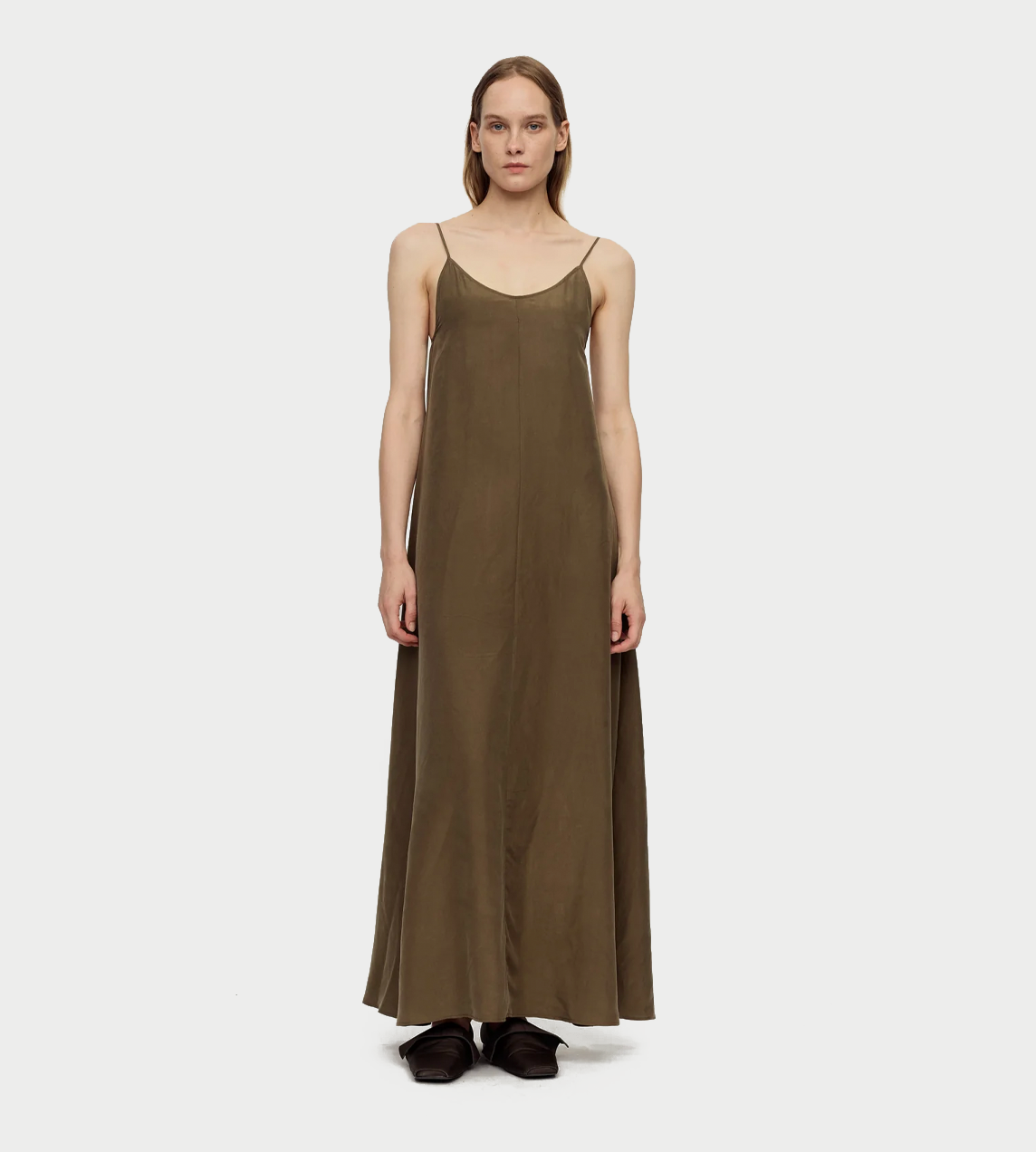RUOHAN - Evia Slip Dress Olive