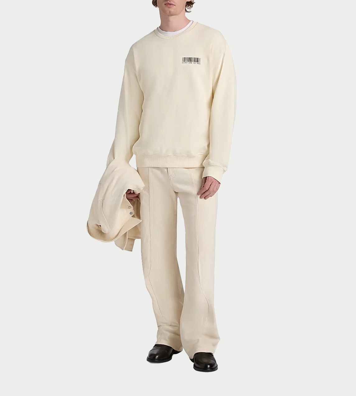 HELMUT LANG - Schedule Crewneck White