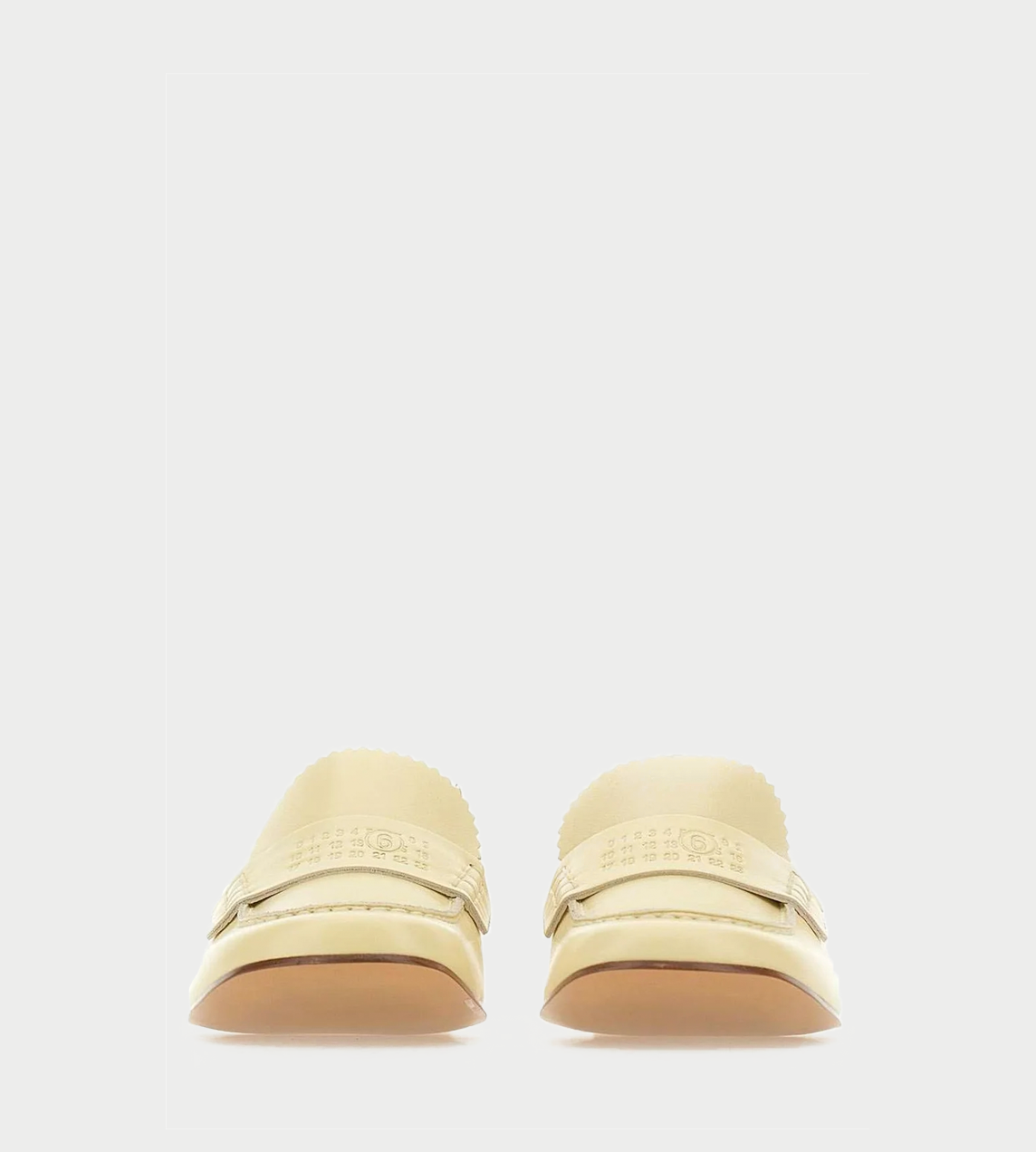 MM6 MAISON MARGIELA - Leather Mules Pastel Yellow