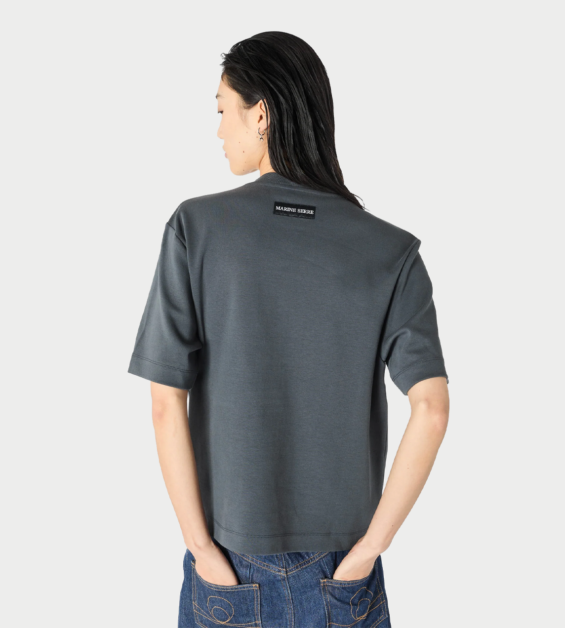 Scout Patches Crewneck T-Shirt Blue