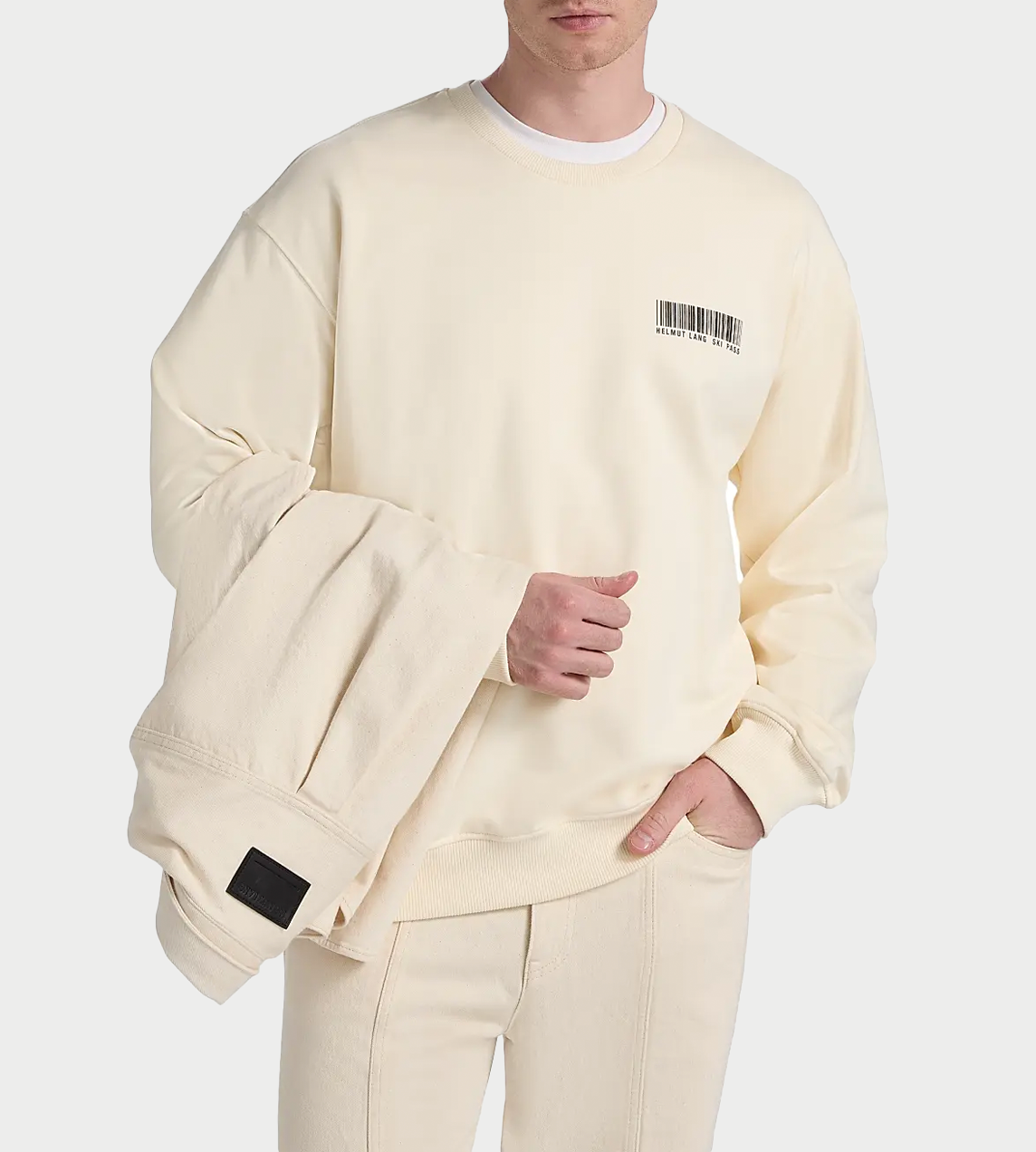 HELMUT LANG - Schedule Crewneck White