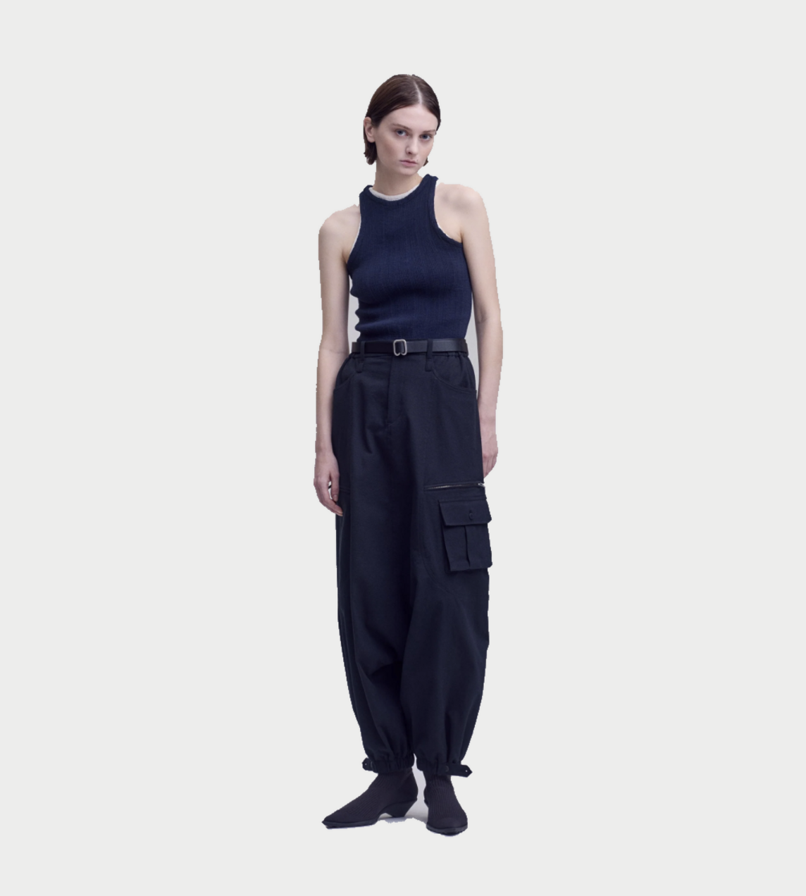 ISSEY MIYAKE - Grainy Pants Blk