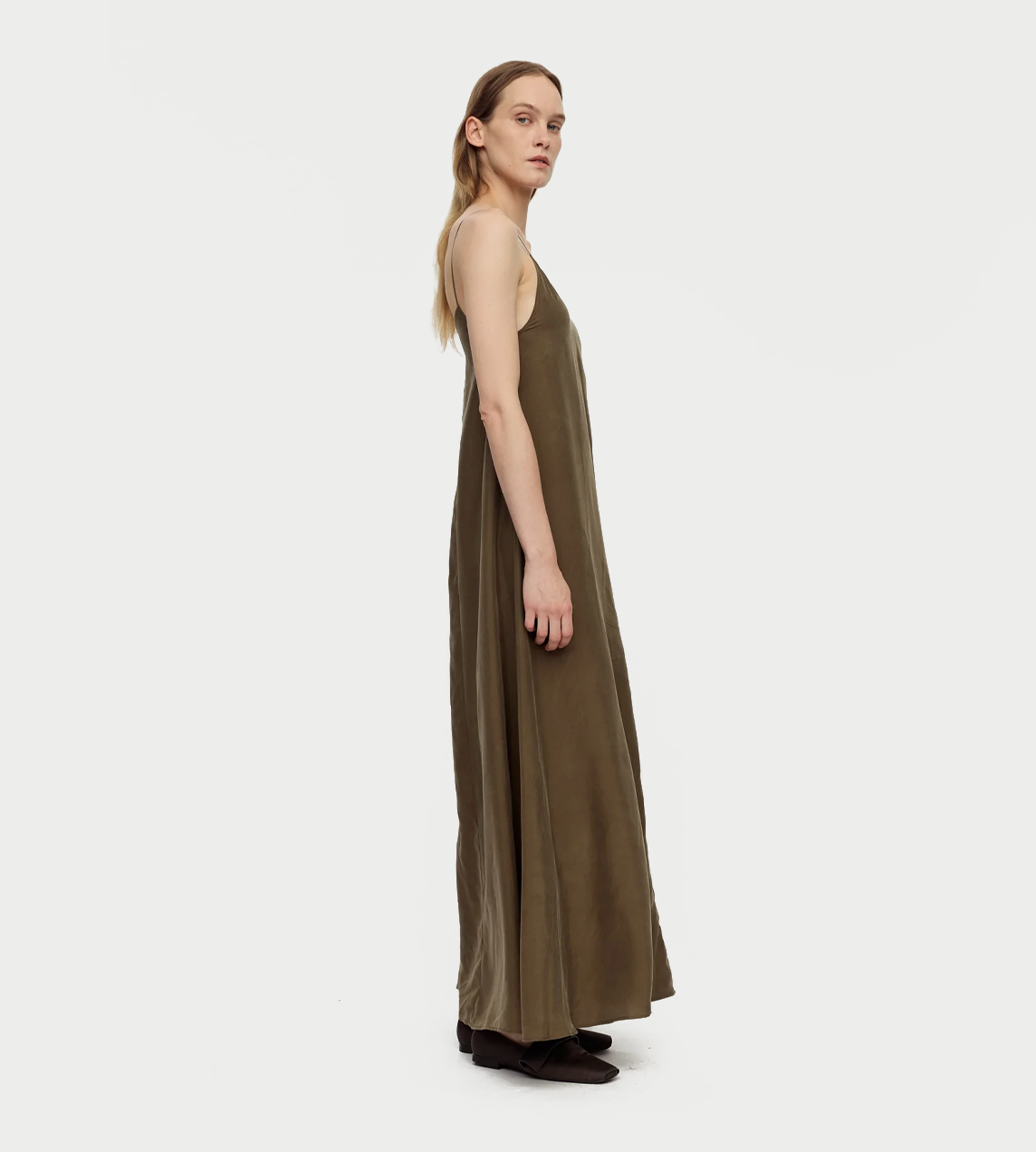 RUOHAN - Evia Slip Dress Olive