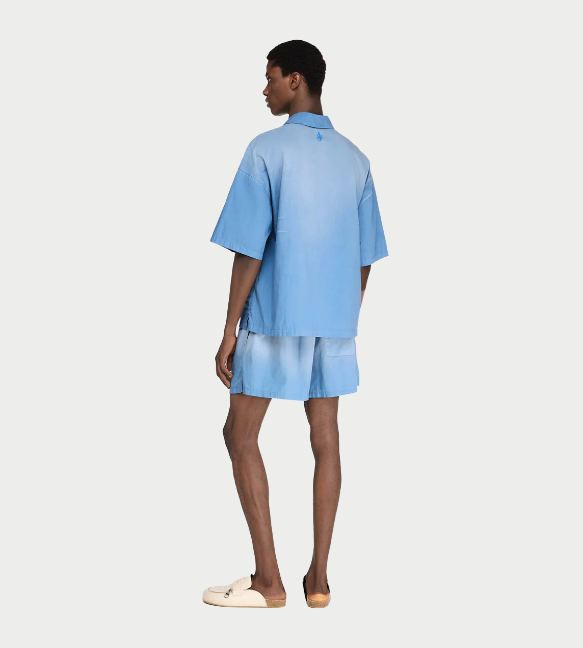 JW ANDERSON - Oversized Short-sleeve Polo Blue