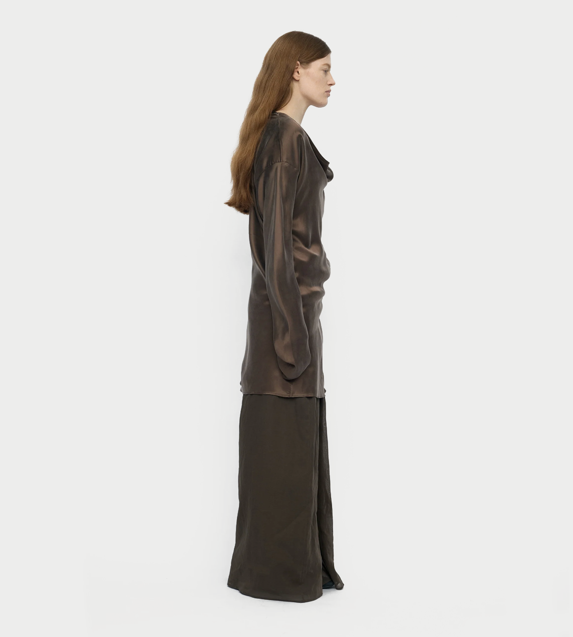RUOHAN - Cognac Amir Button-Up Blouse Brown