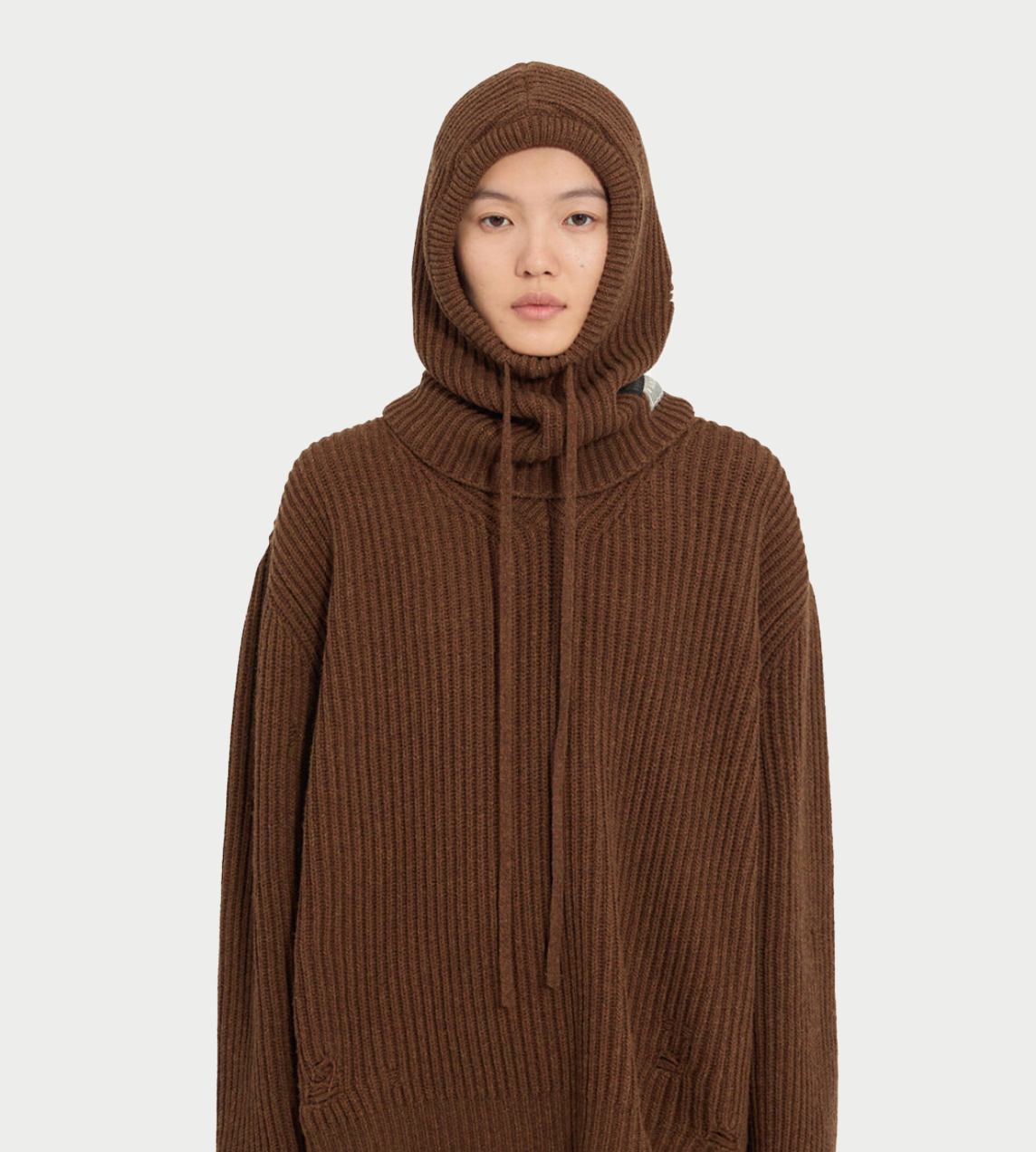 MM6 MAISON MARGIELA - Distressed Balaclava Brown