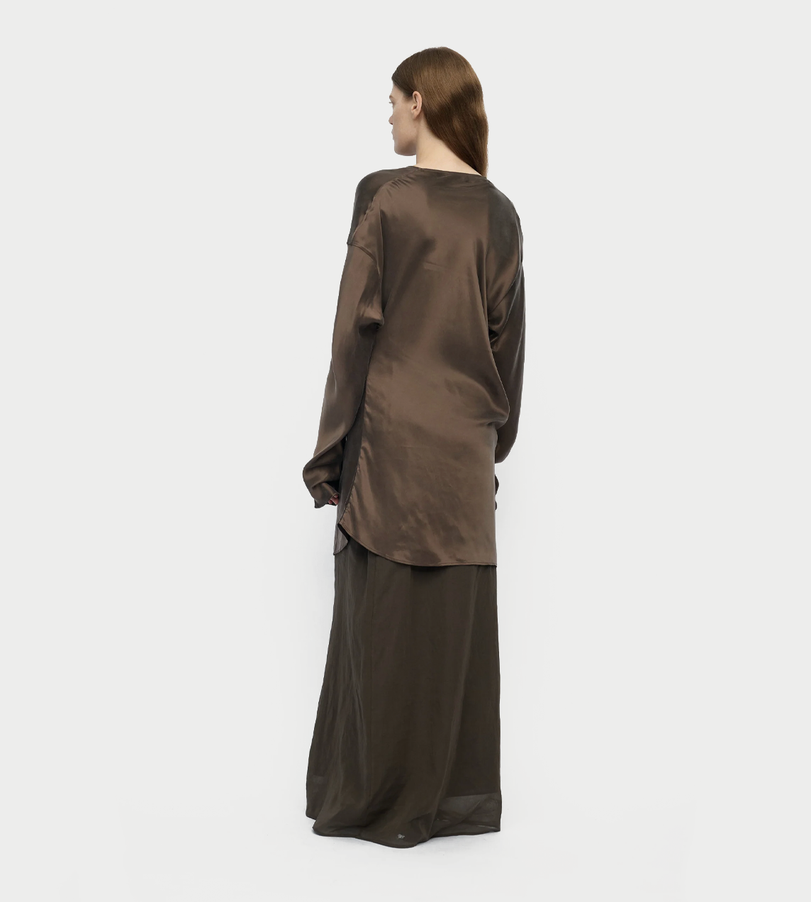 RUOHAN - Cognac Amir Button-Up Blouse Brown