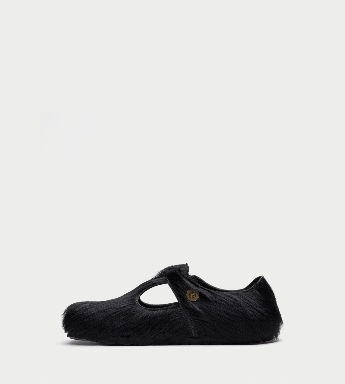 SFTM x Birkenstock Paris "The Rebel" Blk Pony Hair