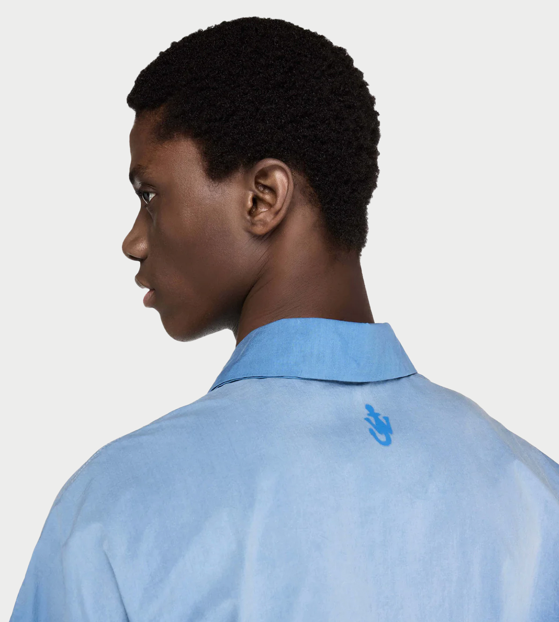 JW ANDERSON - Oversized Short-sleeve Polo Blue