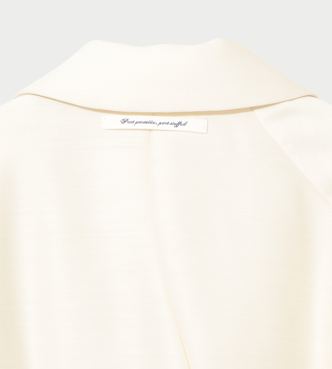 Double Taffeta Chain Belt Jacket White