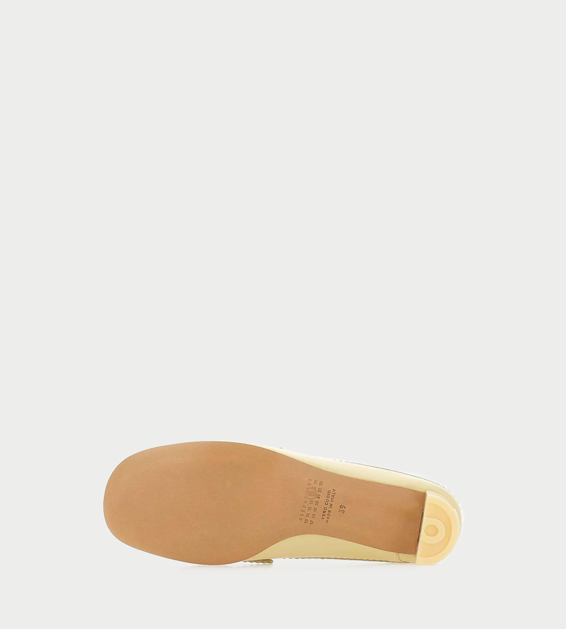 Leather Mules Pastel Yellow
