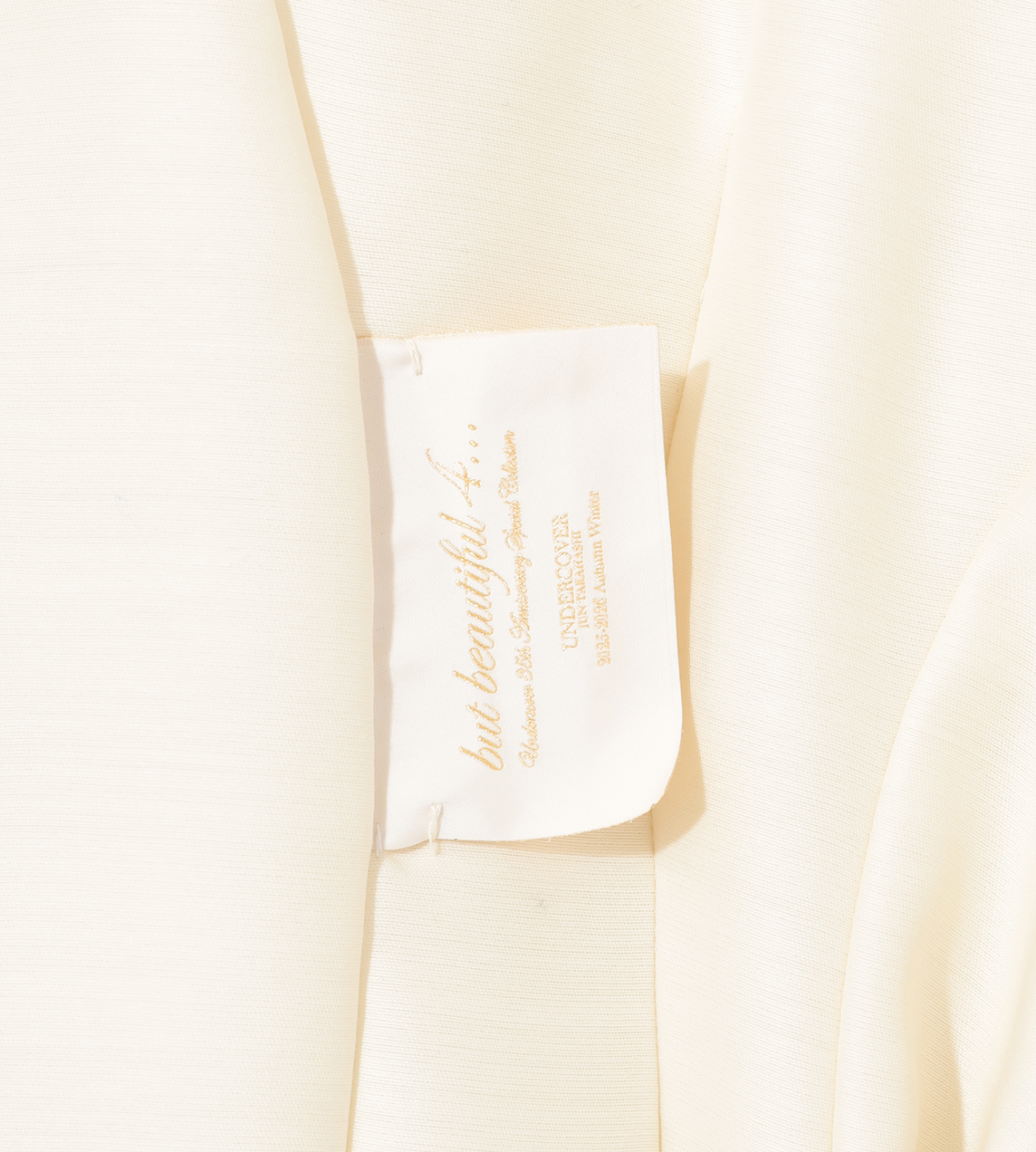 Double Taffeta Chain Belt Jacket White