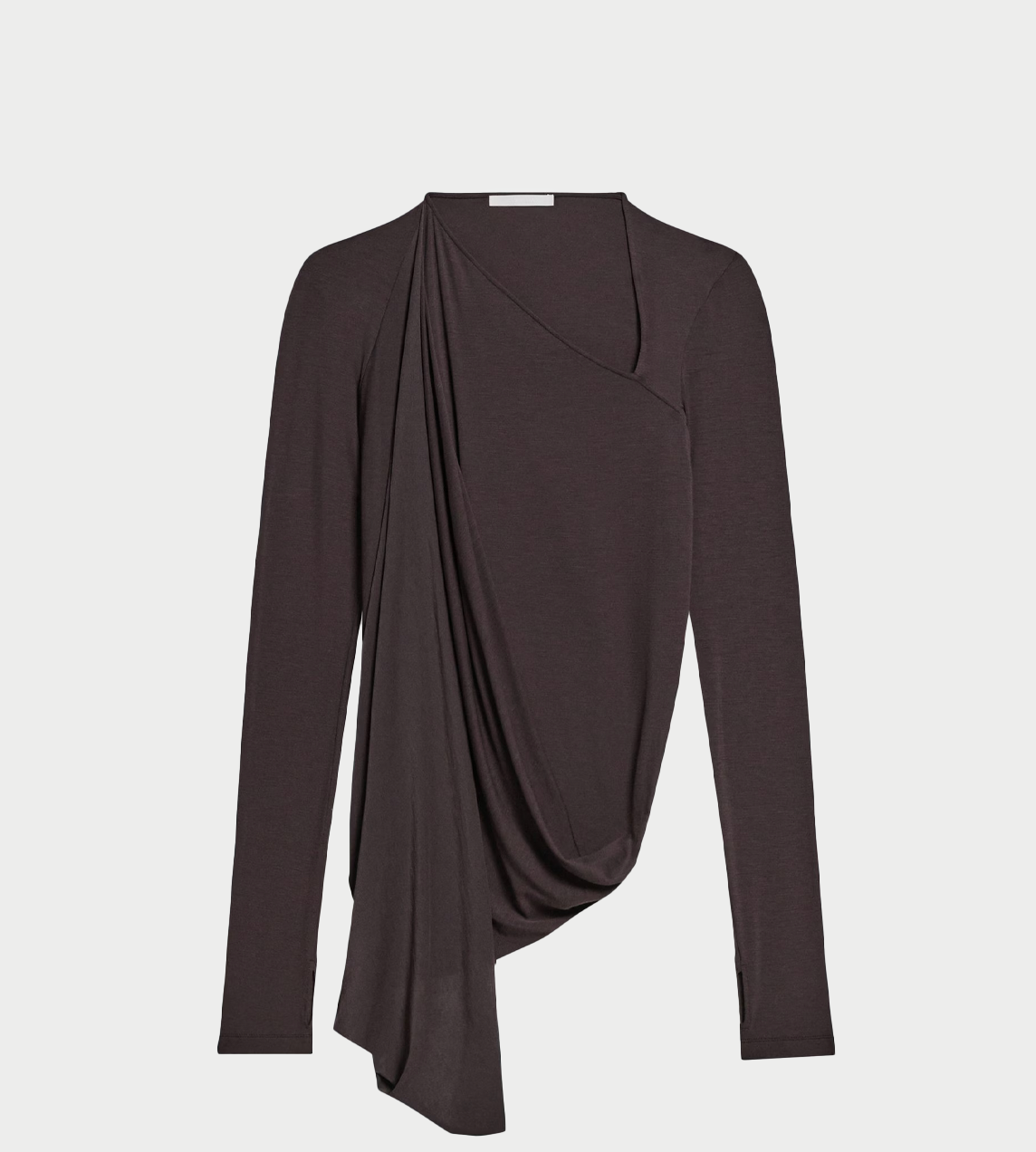 HELMUT LANG - Twisted Long sleeve Shirt Dk. Roast