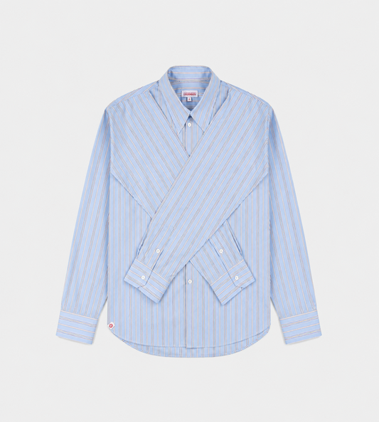 CHARLES JEFFERY LOVERBOY - Hold me shirt In Blue Stripe