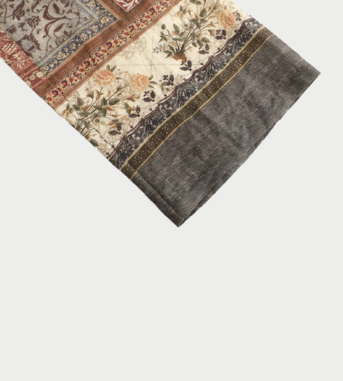 Linen Printed Wide- leg Pants Multi