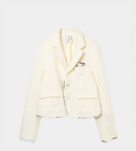 UNDERCOVER - Wool Short Jacket White