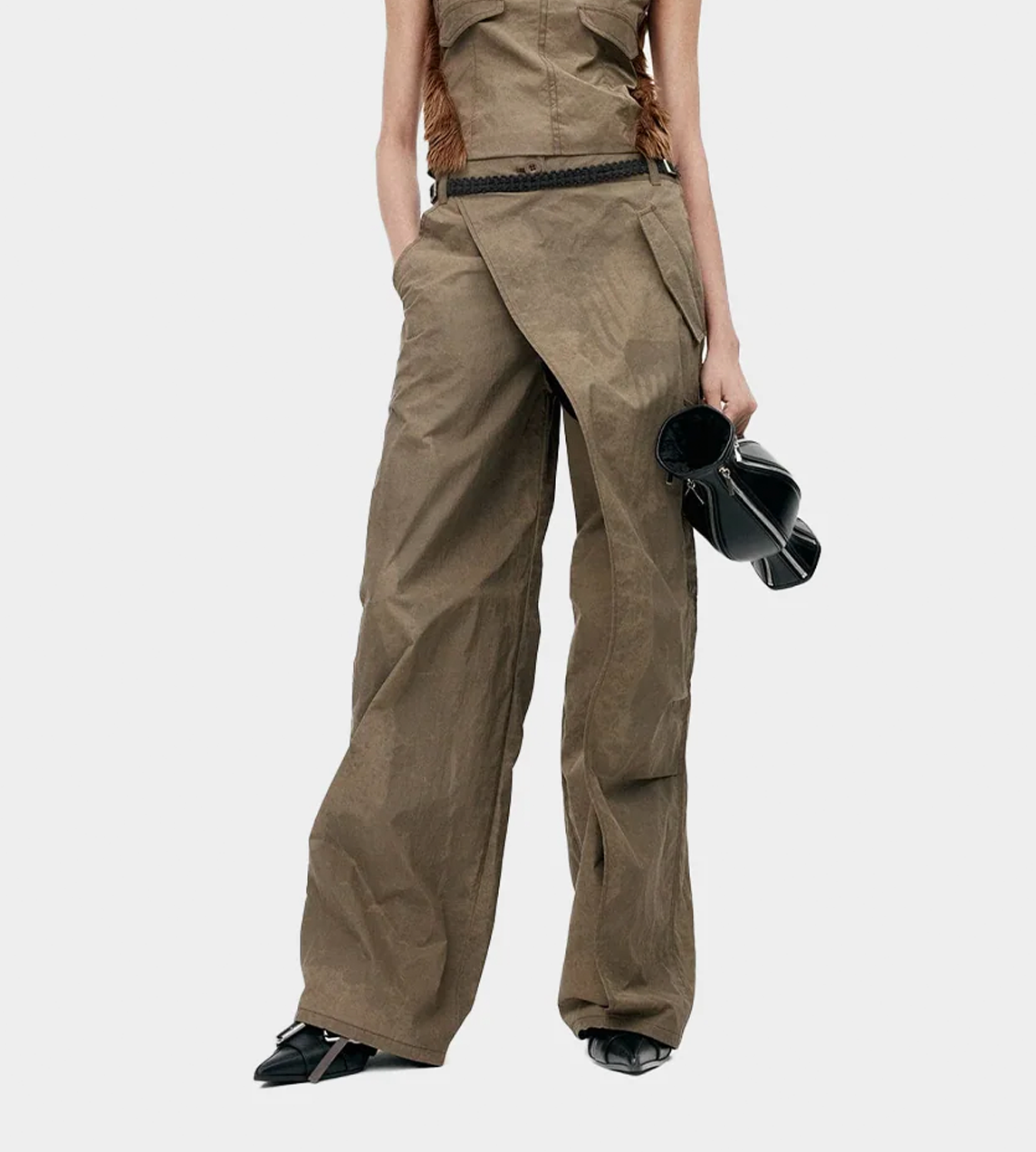 ANDERSSON BELL - Cargo Wrap Pants Taupe