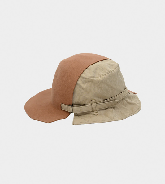 Kijima Takayuki - Light Brown Half Bucket Half Fedora Hat