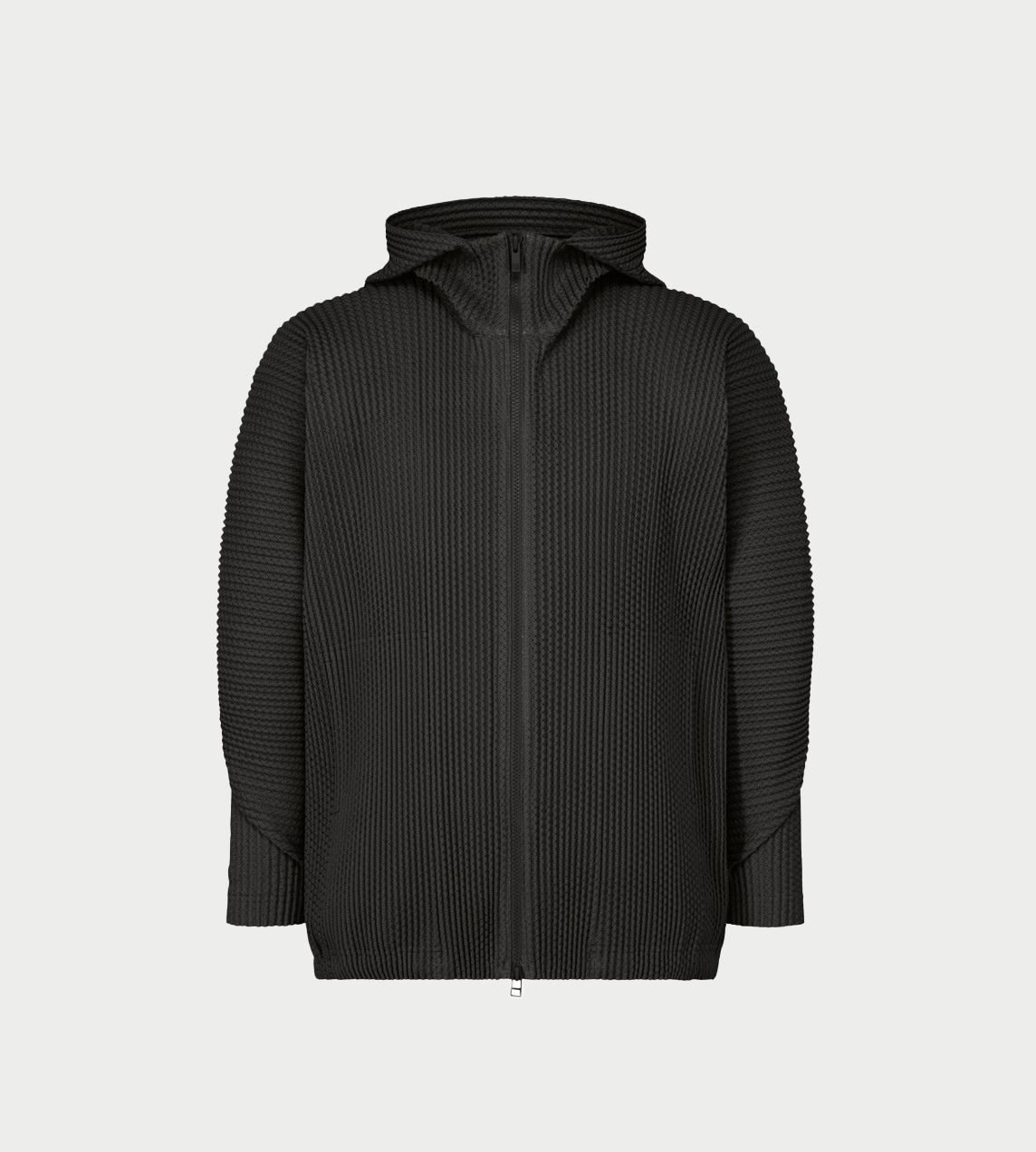 HOMME PLISSE ISSEY MIYAKE - Wickreork Mesh Zip-up Hoodie Blk
