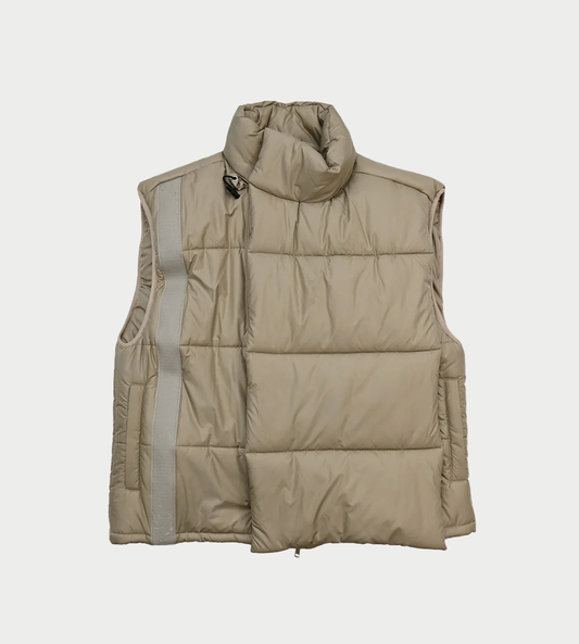 Y PROJECT - Velcro Puffer Vest Sand