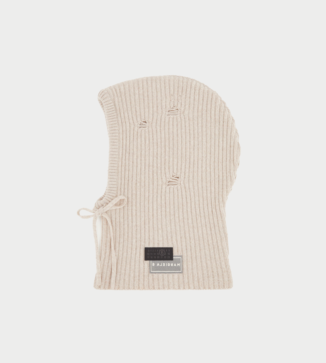 MM6 MAISON MARGIELA - Distressed Balaclava Beige