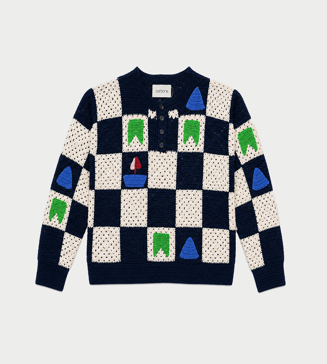 Carbone - Alfredo Crochet Henley Multicolor