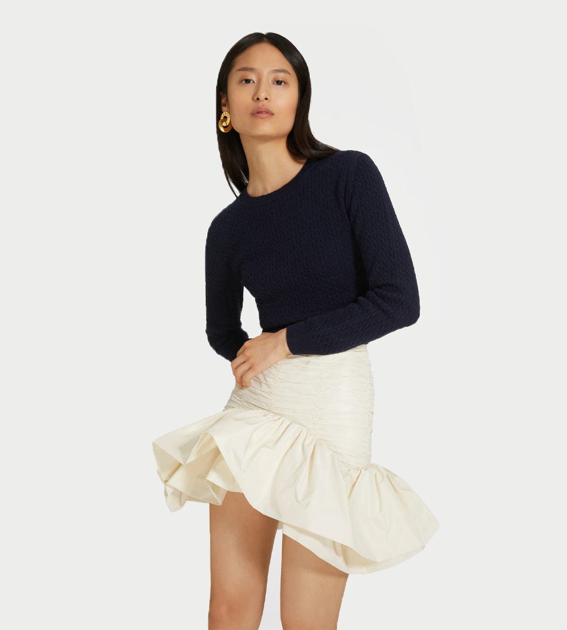Mini Bloom Skirt Ivory