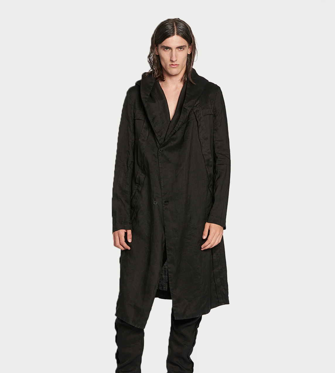 MASNADA - Hooded Parka Blk