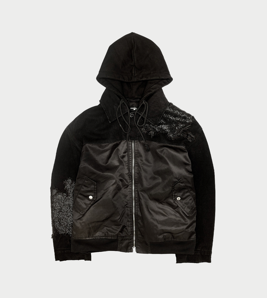 SONG FOR THE MUTE - TKL Denim Padded Jacket Blk