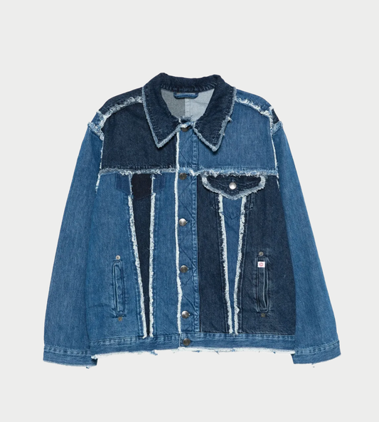 Charles Jeffrey LOVERBOY - Oversized Denim Jacket Blue