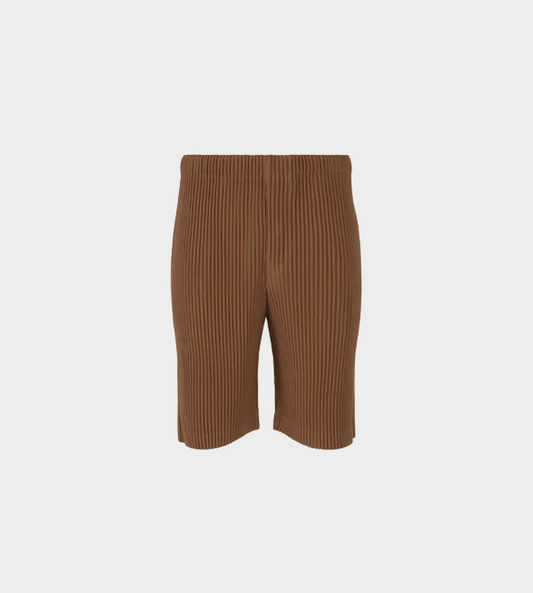 HOMME PLISSE ISSEY MIYAKE - Color Pleated Shorts Anchor Brown