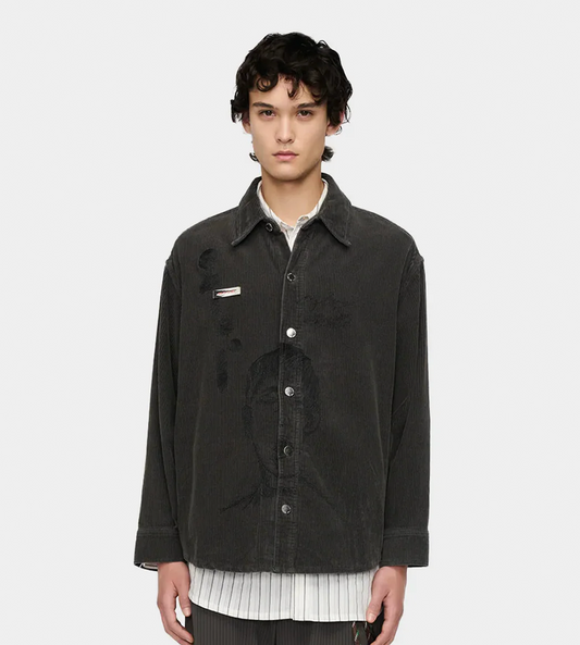 SONG FOR THE MUTE - "Yawning Kid" Shirt Jacket Petrol Fade Out