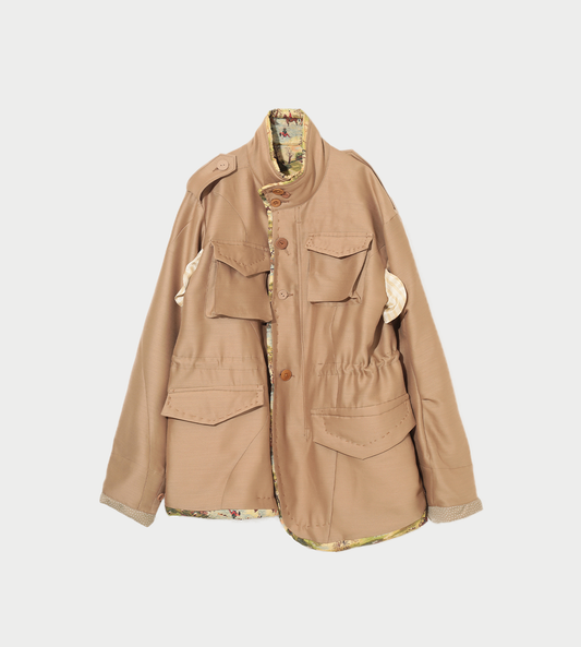 UNDERCOVER - Silk-blended Wool Parka Beige