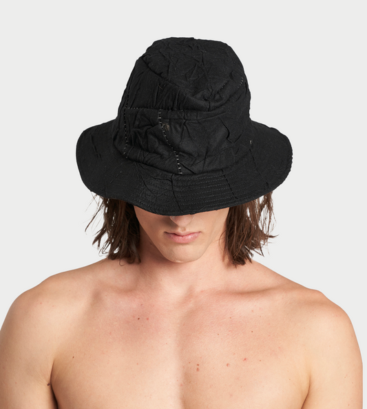 MASNADA - Adjustable Wool blended Hat Blk