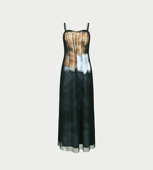 ANDERSSON BELL - Mix-match-printed Dress Blk