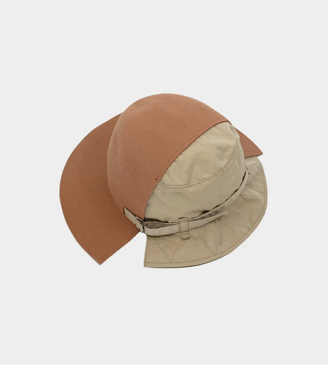 Kijima Takayuki - Light Brown Half Bucket Half Fedora Hat