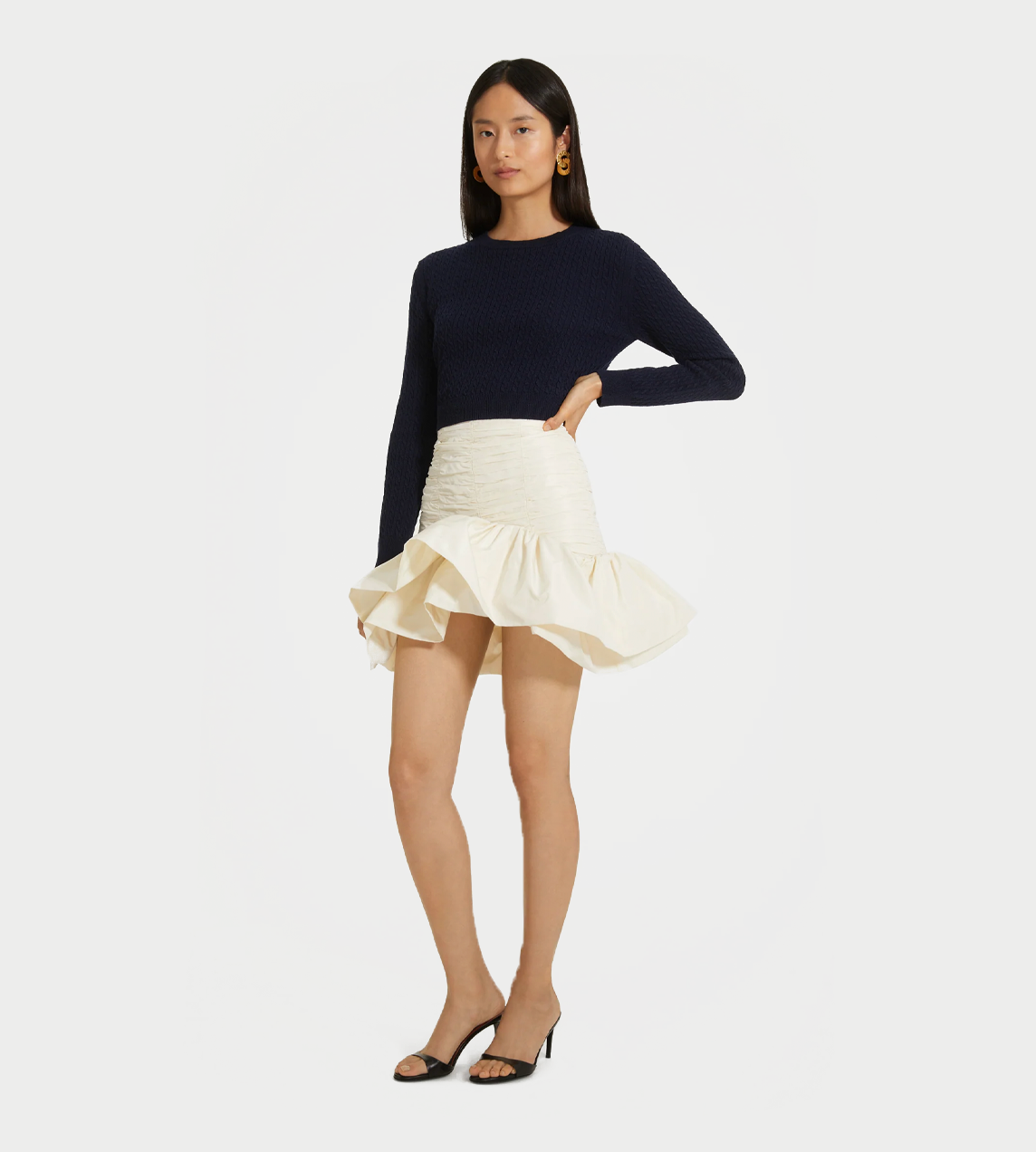 Patou - Mini Bloom Skirt Ivory