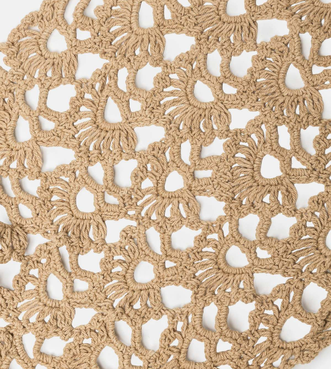 Crochet Scarf Beige