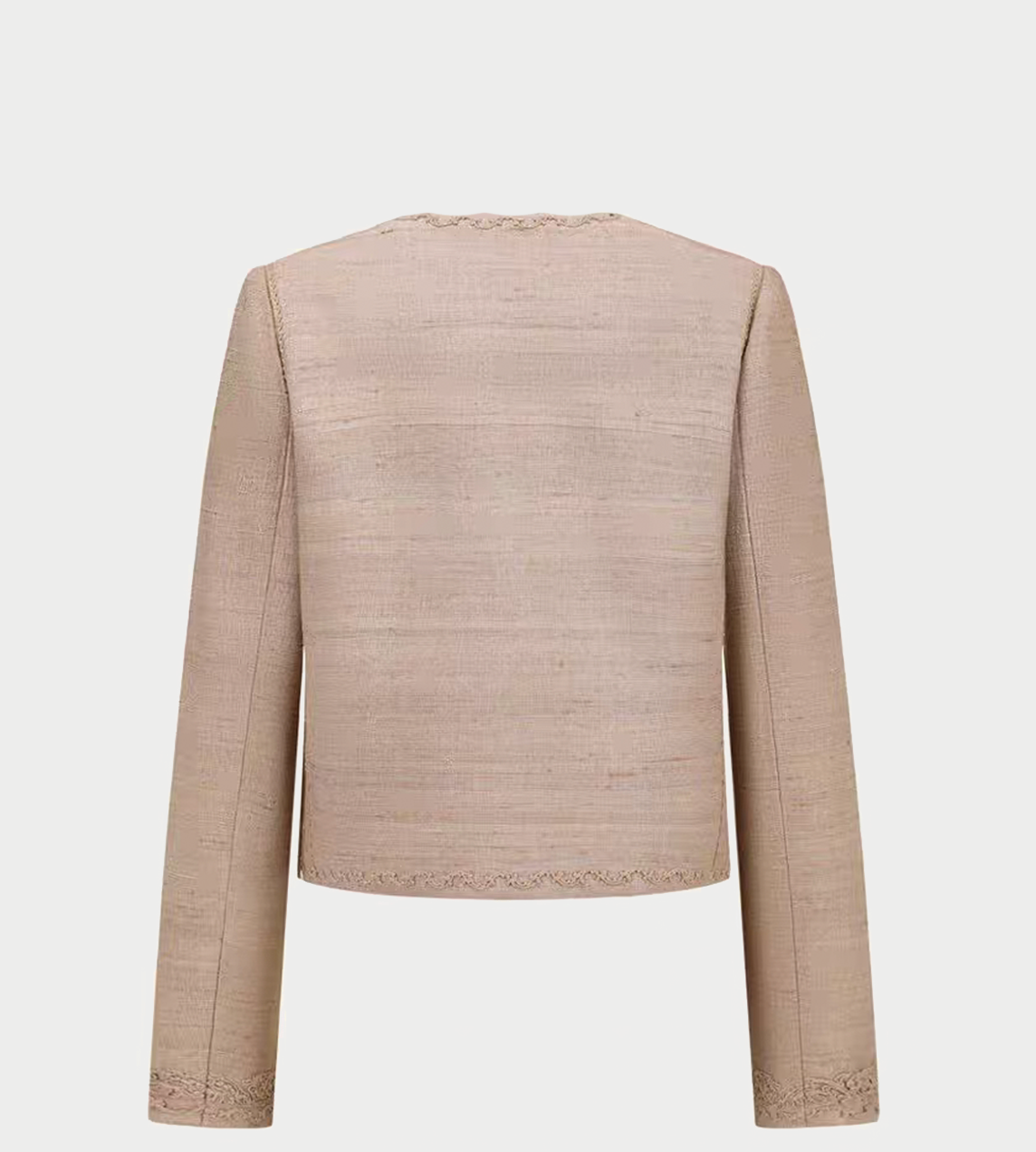 Paisley Embroidered Coat Sand