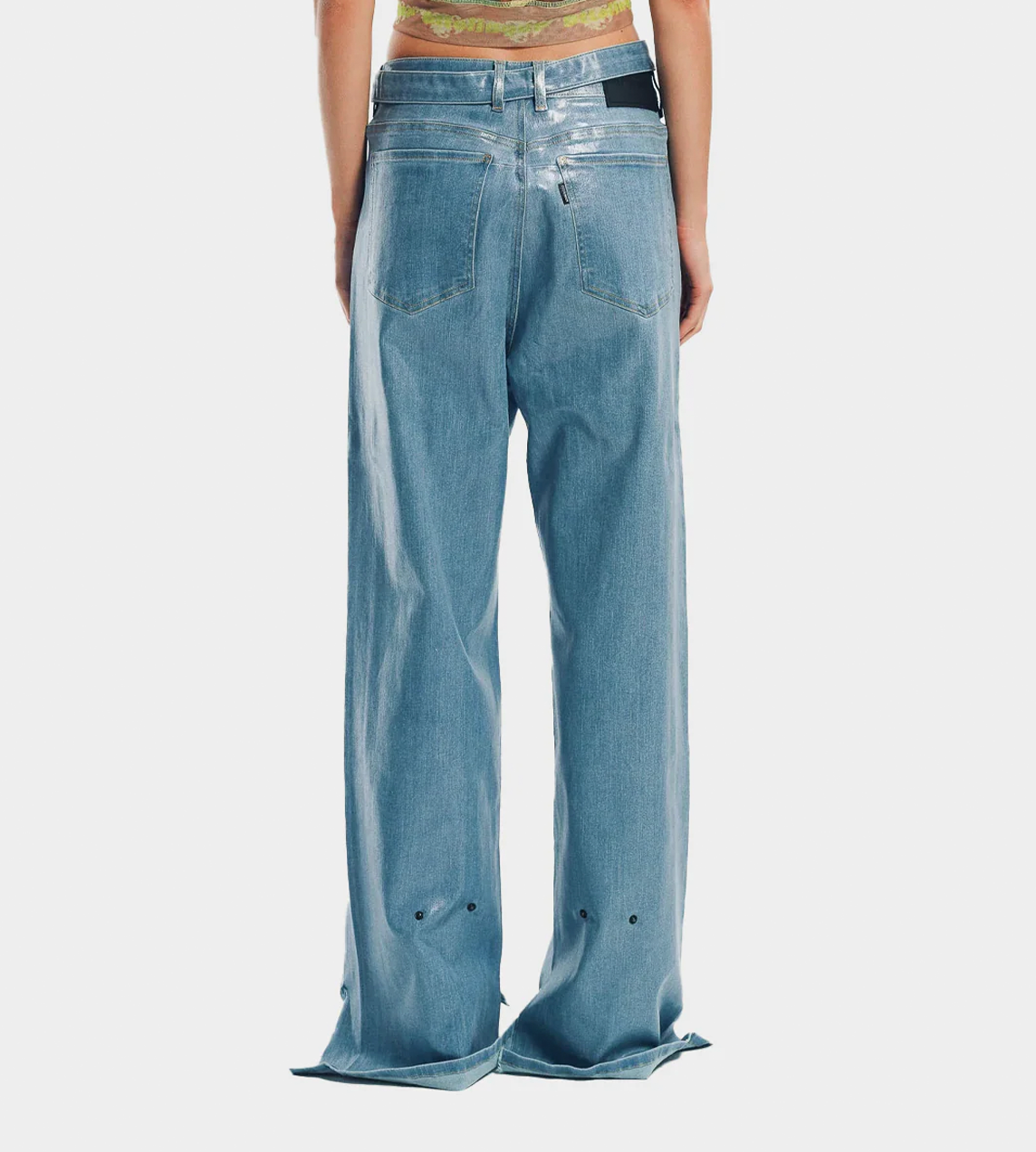 Glazed Baggy Jeans Blue